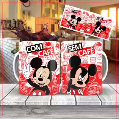 vectores plantilas CARICARICATURA,CON CAFE,MICKEY MOUSE,